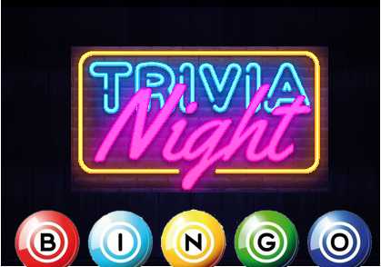 Trivia and Bingo sign